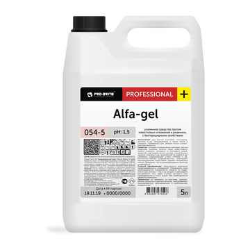 Средство против известковых отложений и ржавчины 054-5 Alfa-gel 5л Pro-Brite